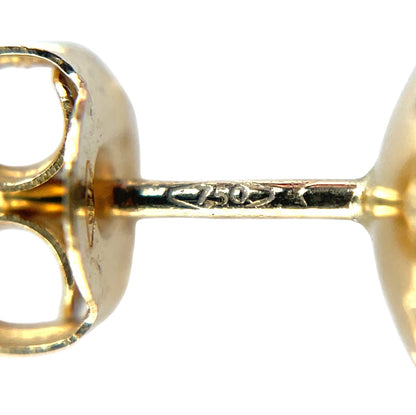 18ct Yellow Gold Large Freshwater Pearl Stud Earrings (12mm)