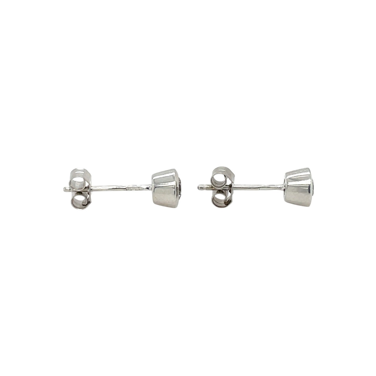 18ct White Gold Diamond Stud Earrings