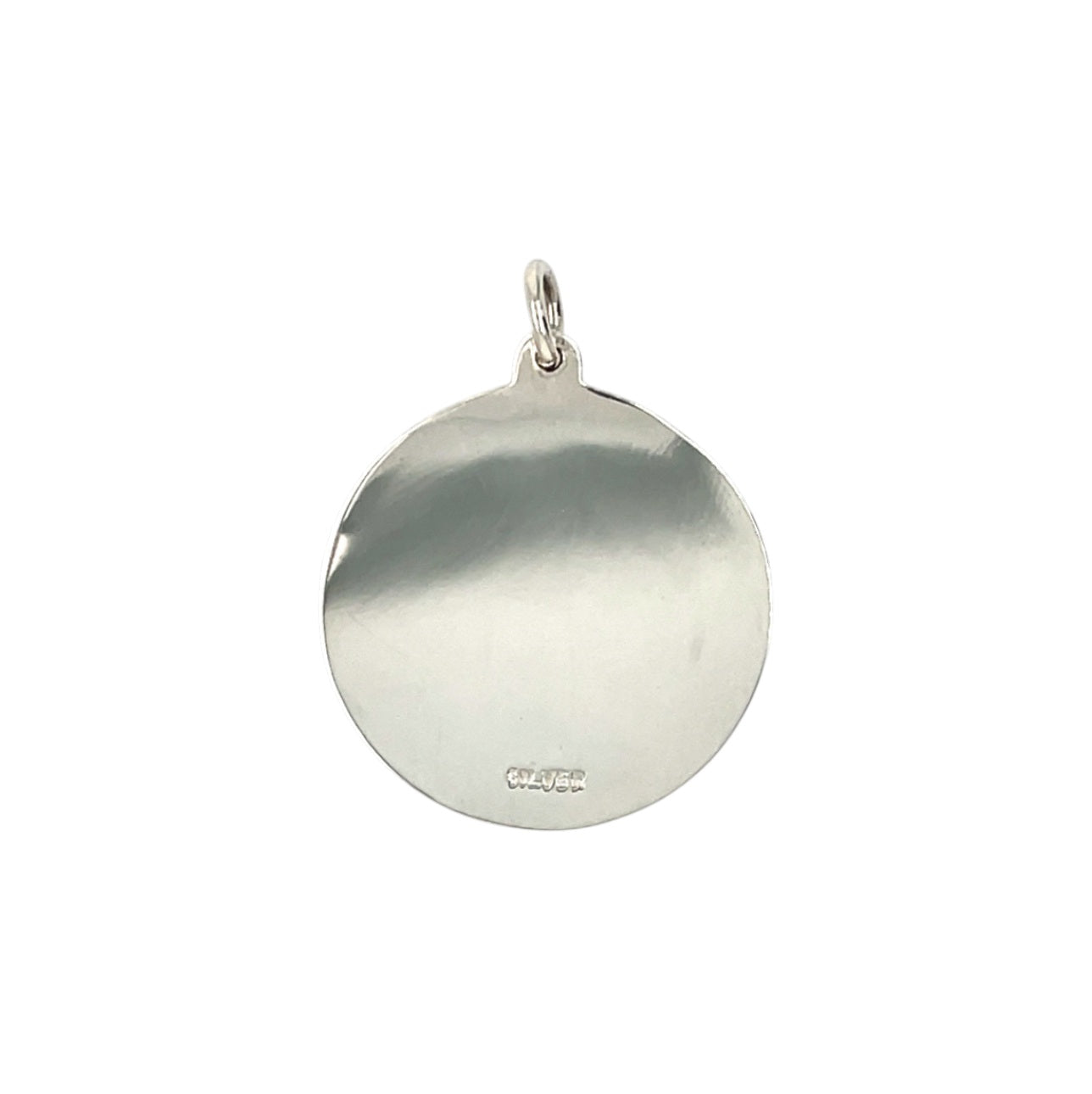 Silver St Christopher Pendant (24mm) & Chain (16-18")