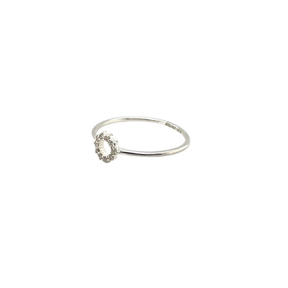 Silver & Diamond Infinity Ring (M1/2)