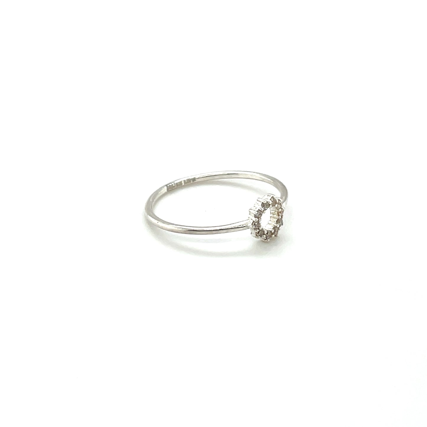 Silver & Diamond Infinity Ring