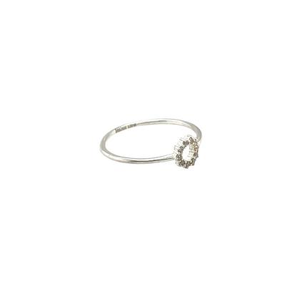 Silver & Diamond Infinity Ring (M1/2)