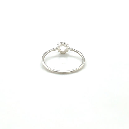 Silver & Diamond Infinity Ring