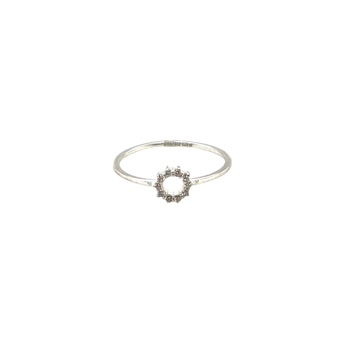 Silver & Diamond Infinity Ring (M1/2)
