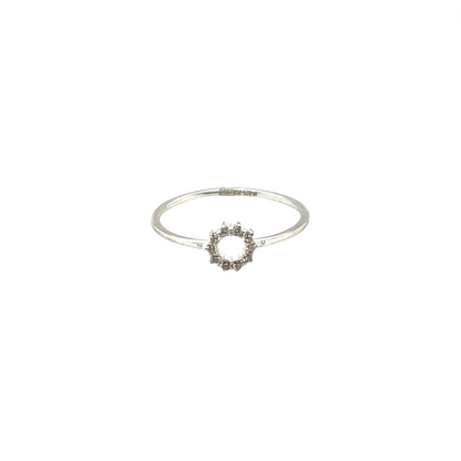 Silver & Diamond Infinity Ring (M1/2)