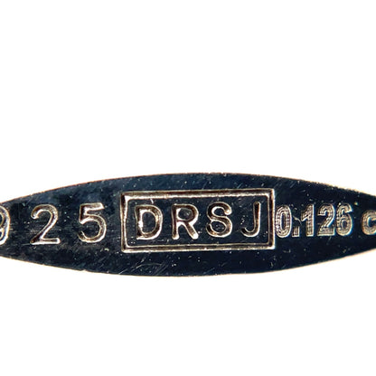 Silver & Diamond Drop Necklace (16-18")