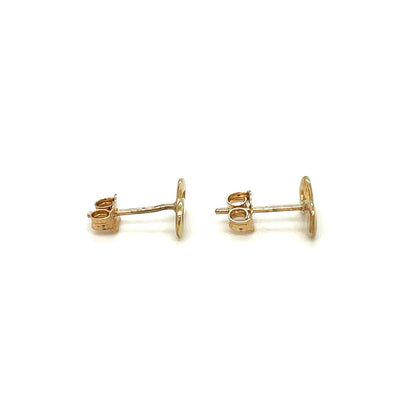 9ct Yellow Gold Infinity Studs