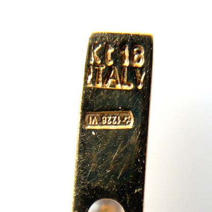 18ct Yellow Gold Diamond Bar Pendant