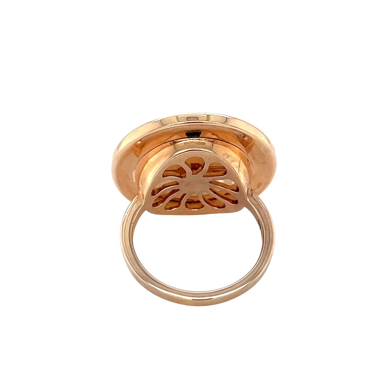 Rose Gold Vermeil Deakin & Francis Mop & Pink Sapphire Dreamcatcher Ring (K)