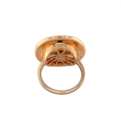 Rose Gold Vermeil Deakin & Francis Mop & Pink Sapphire Dreamcatcher Ring (K)