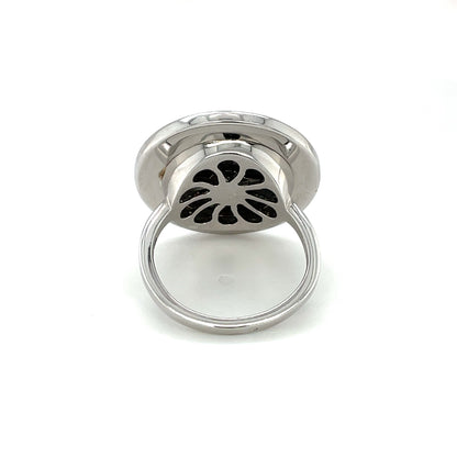 Silver Deakin & Francis Mop & Pink Sapphire Dreamcatcher Ring