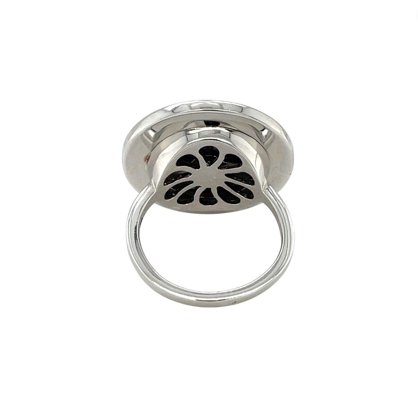 Silver Deakin & Francis Mop & Pink Sapphire Dreamcatcher Ring (M1/2)