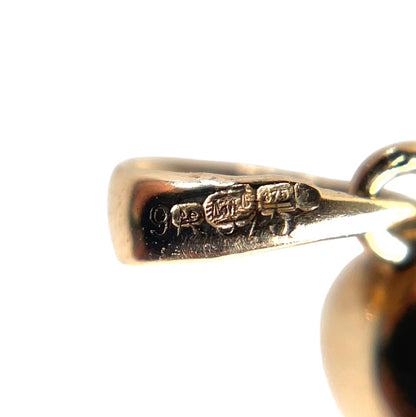 9ct Yellow Gold Sapphire Pendant