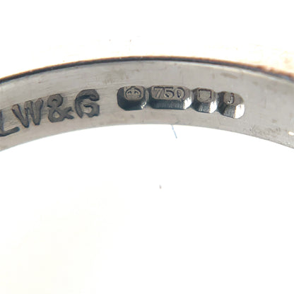 18ct White Gold Loaf Wedding Band