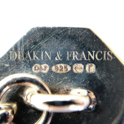 Silver & Lilac Enamel Octagonal Chain Cufflinks