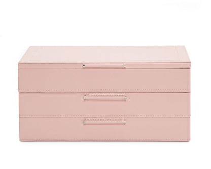 Sophia Jewellery Box W/ Drawers (Rose Quartz)