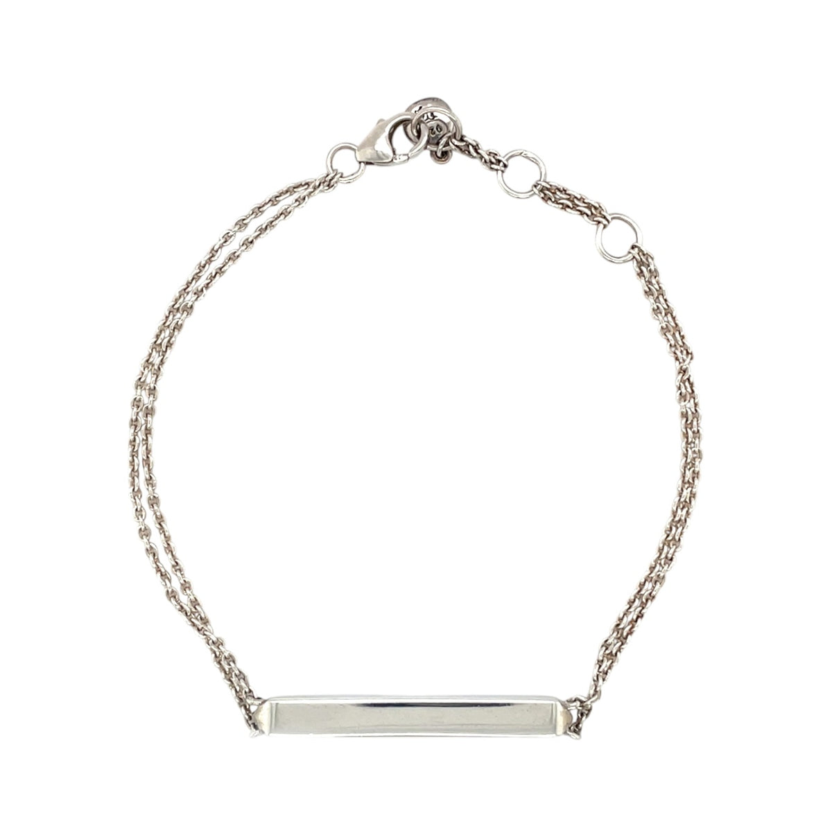 Silver Manhattan Bar Bracelet