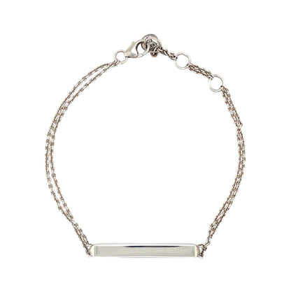 Silver Manhattan Bar Bracelet
