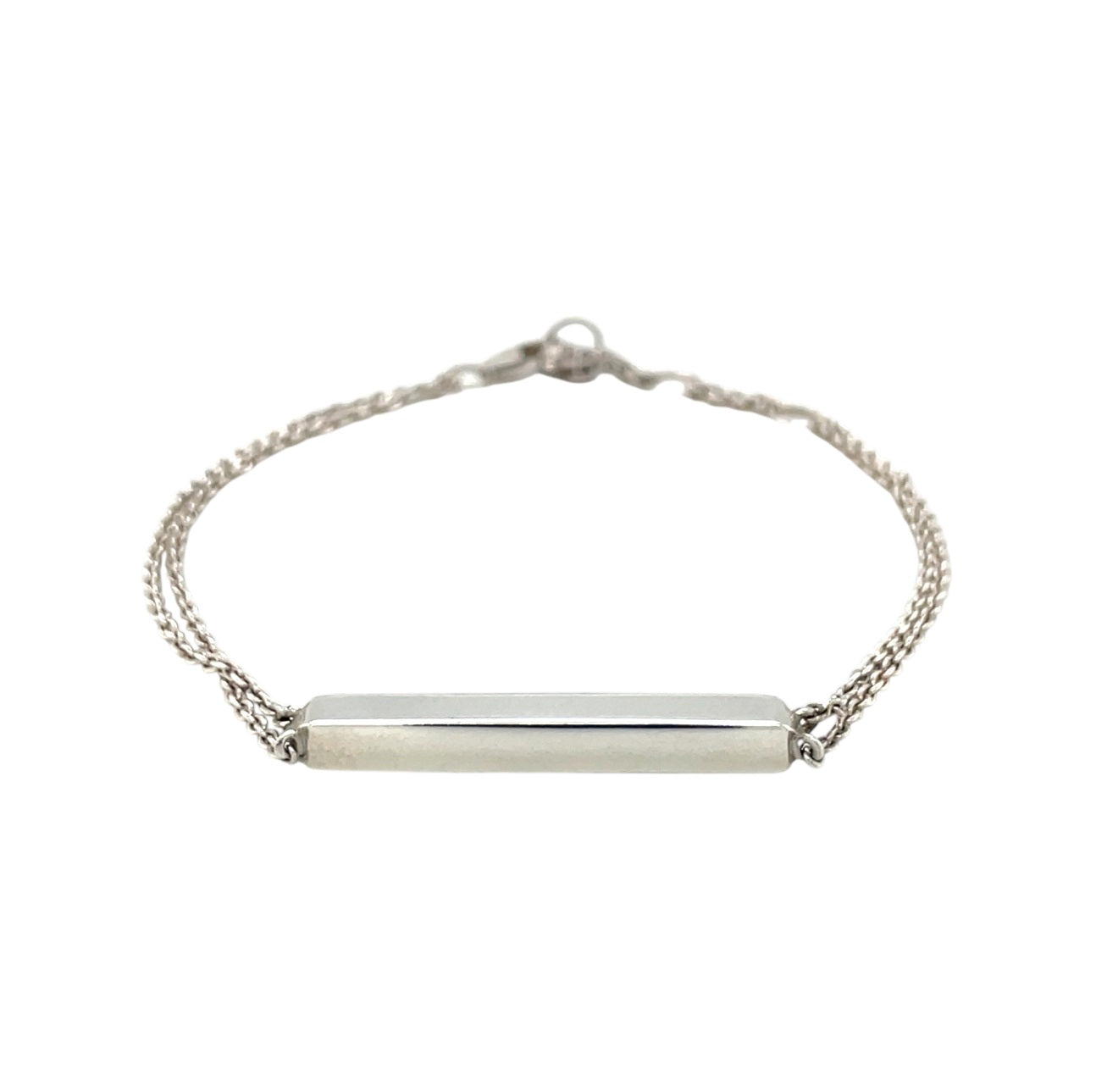 Silver Manhattan Bar Bracelet