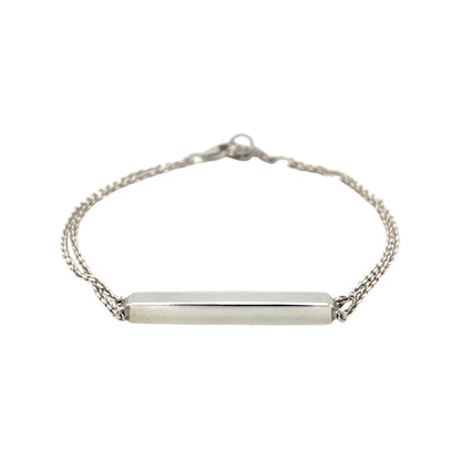 Silver Manhattan Bar Bracelet