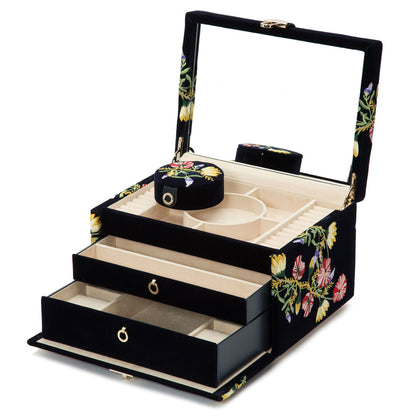 Zoe Medium Jewellery Box (Indigo)