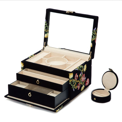 Zoe Medium Jewellery Box (Indigo)