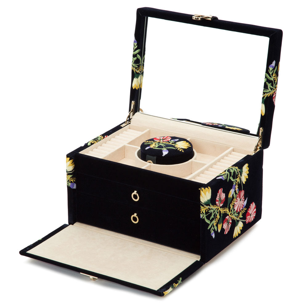 Zoe Medium Jewellery Box (Indigo)