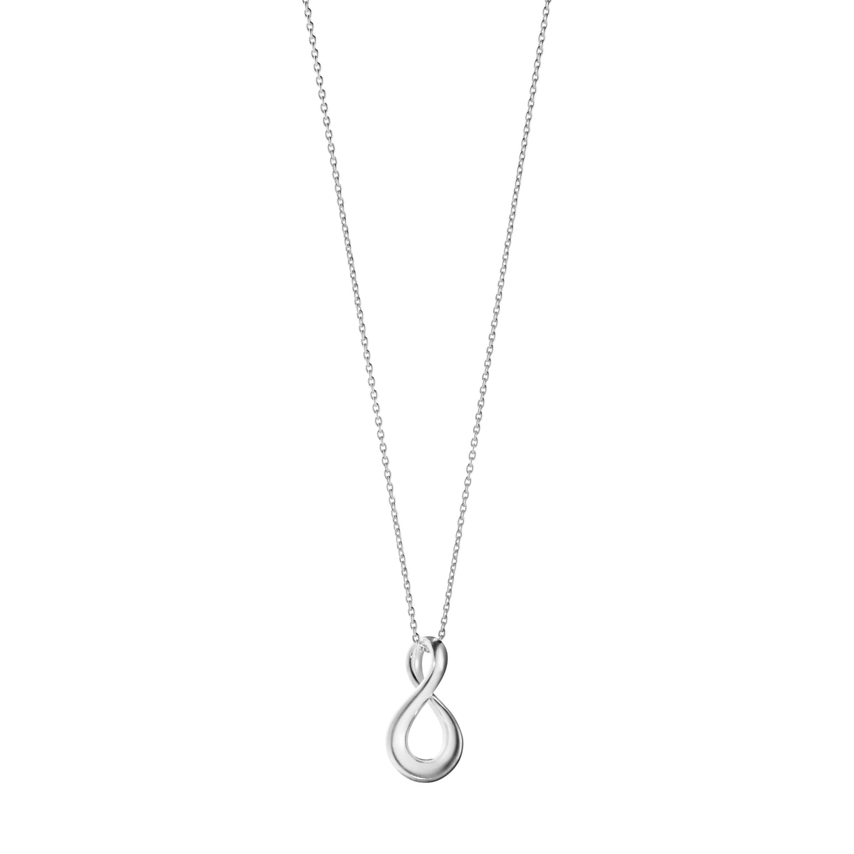 Silver Infinity Necklace With Pendant