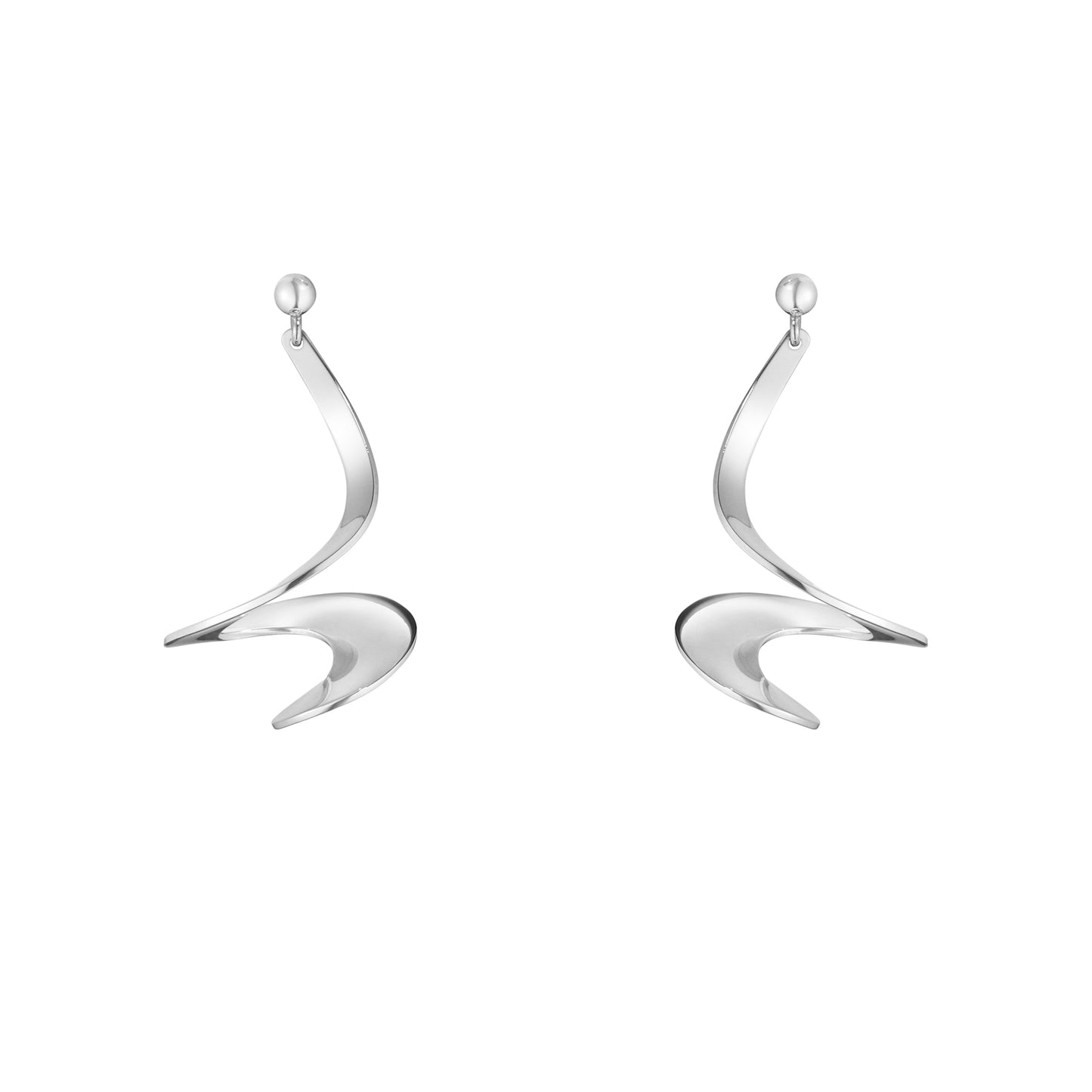 Silver Moebius Earrings