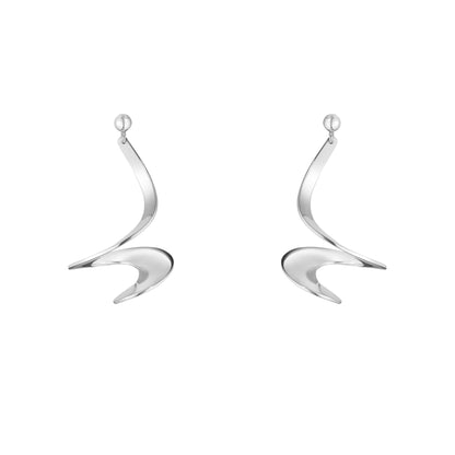 Silver Moebius Earrings