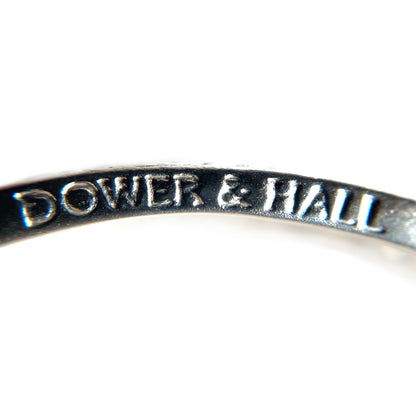 Silver Chunky Rose Filigree Hinged Bangle