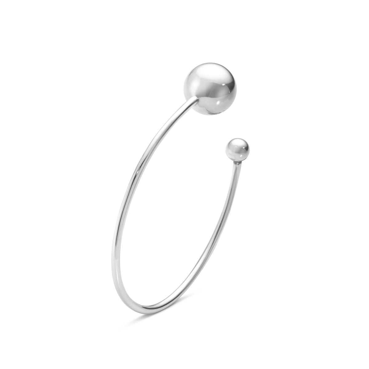 Silver Moonlight Grapes Bangle (L)