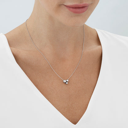 Silver Moonlight Grapes Necklace With Pendant