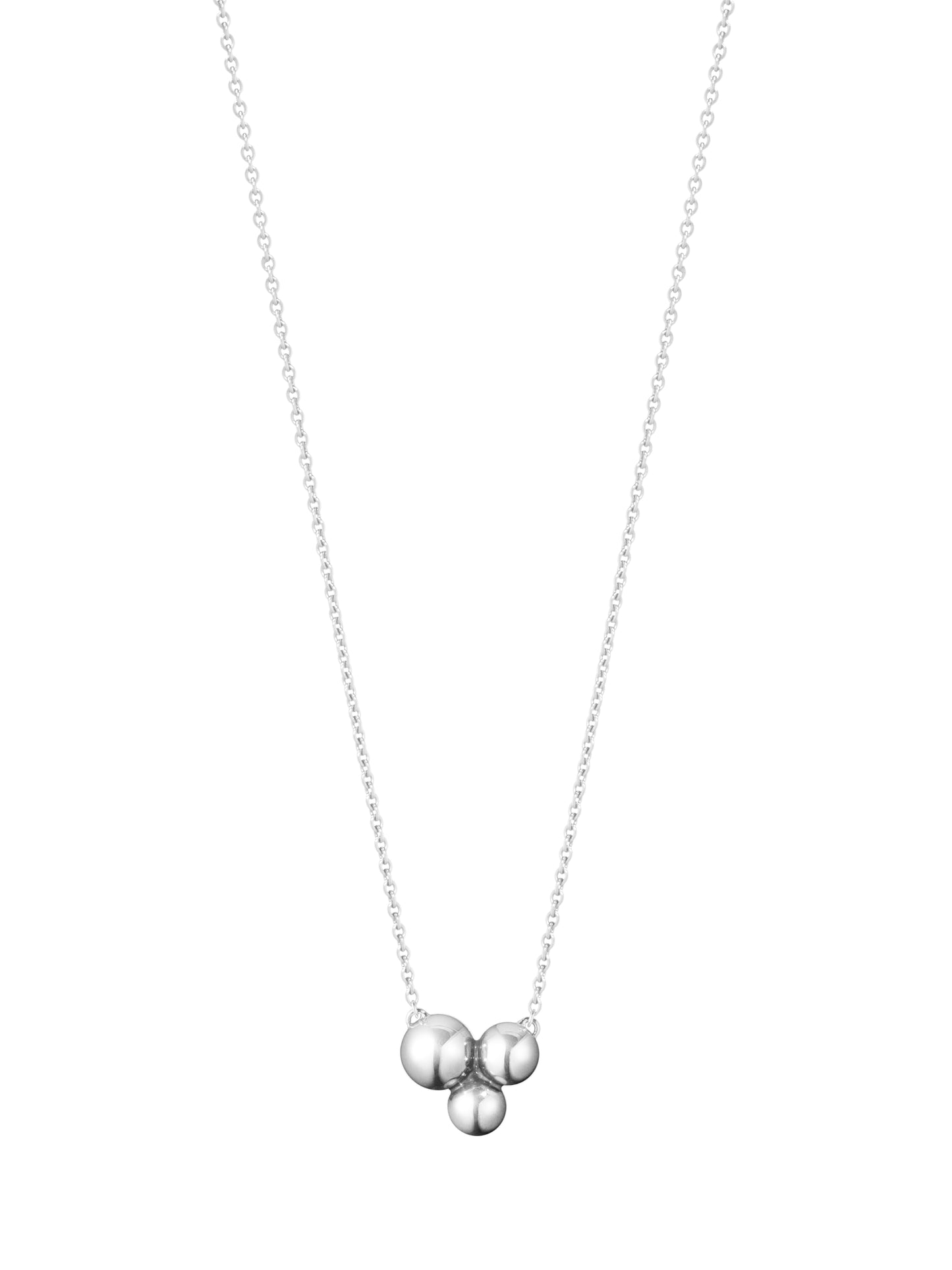 Silver Moonlight Grapes Necklace With Pendant