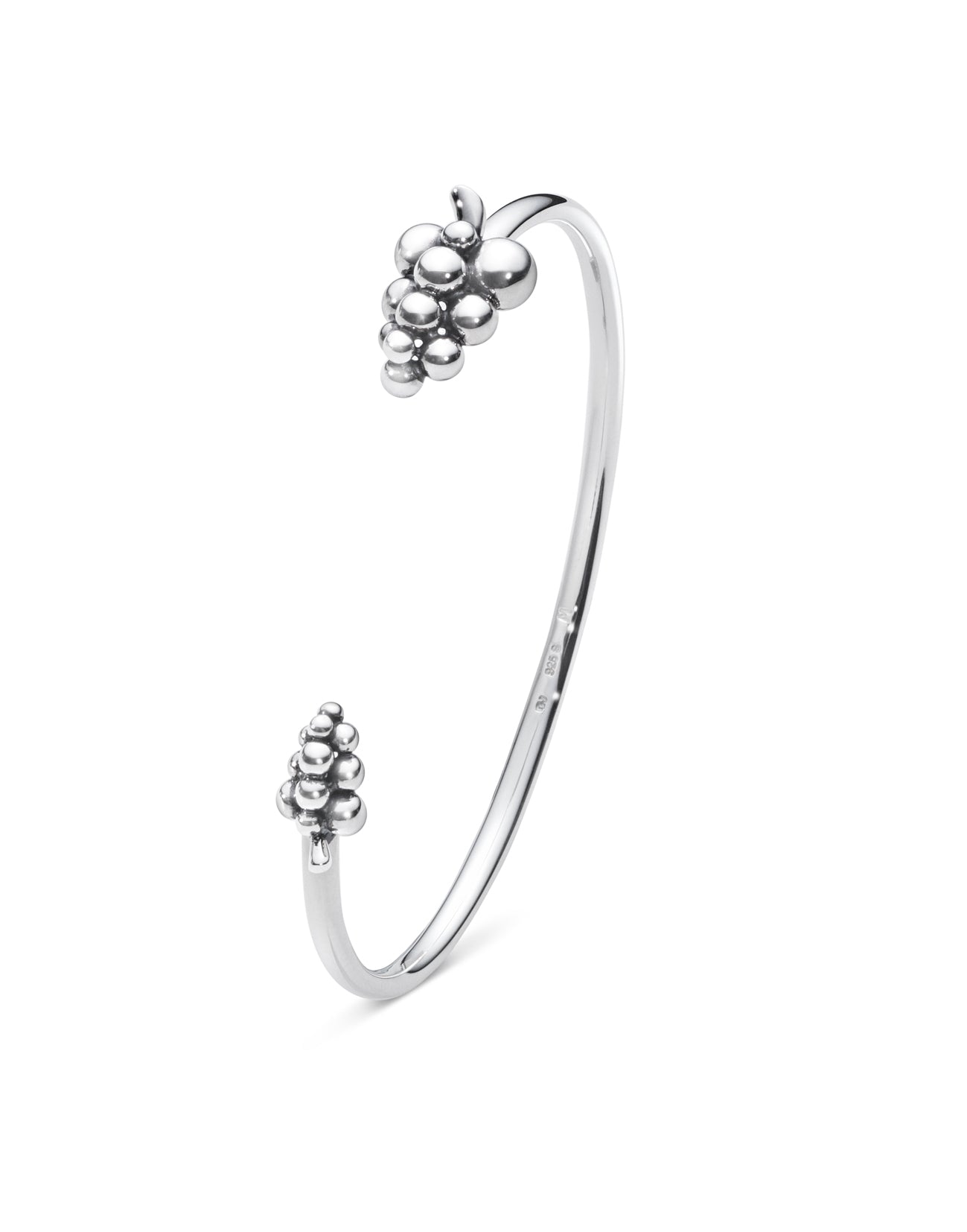 Silver Moonlight Grapes Bangle (M)