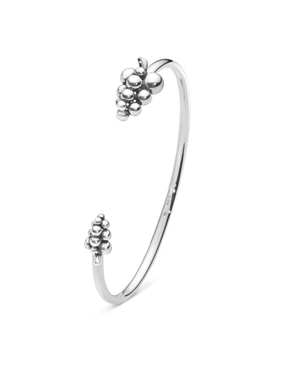 Silver Moonlight Grapes Bangle (M)