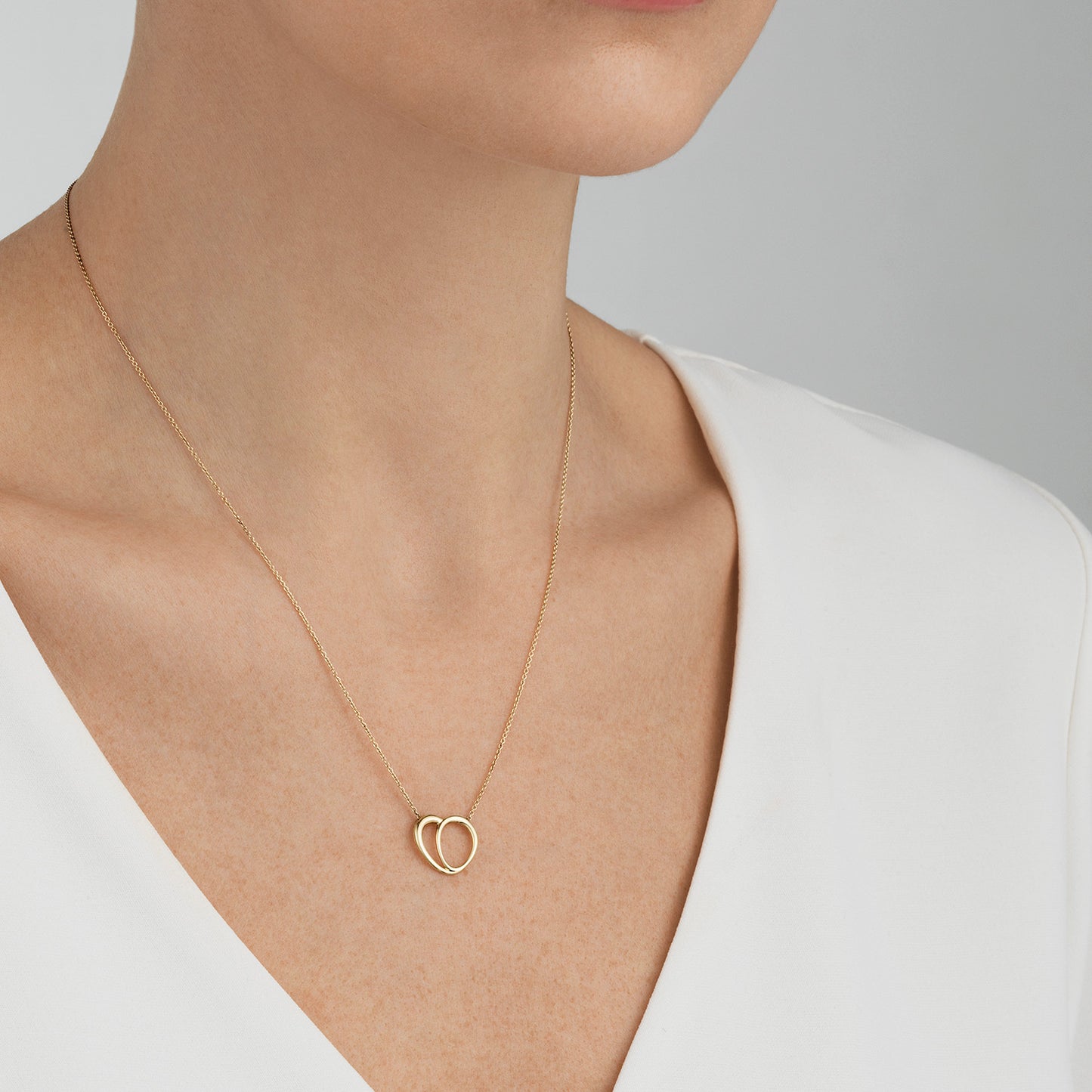 Yellow Gold Offspring Necklace With Pendant