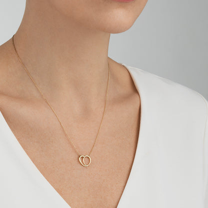 Yellow Gold Offspring Necklace With Pendant