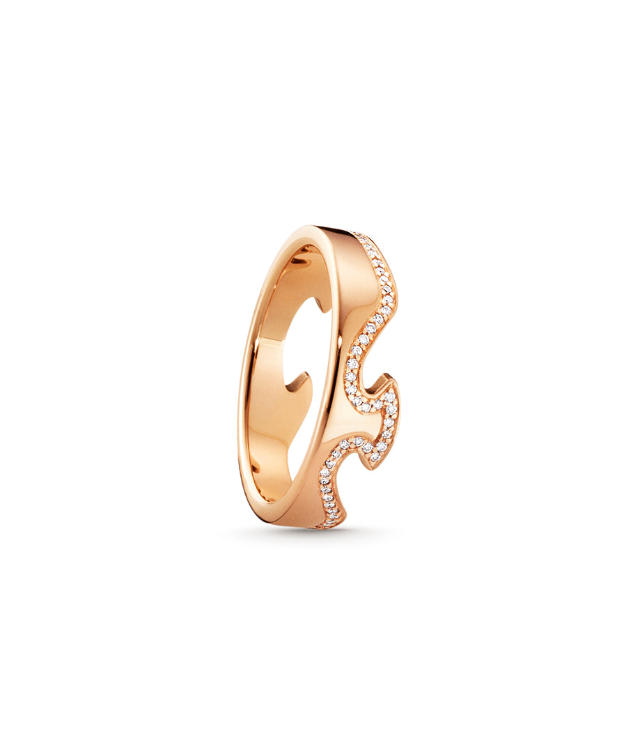 Rose Gold Fusion End Ring