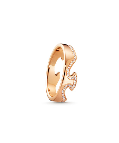 Rose Gold Fusion End Ring