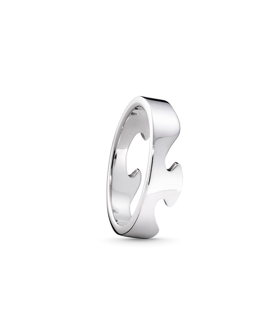 White Gold Fusion End Ring