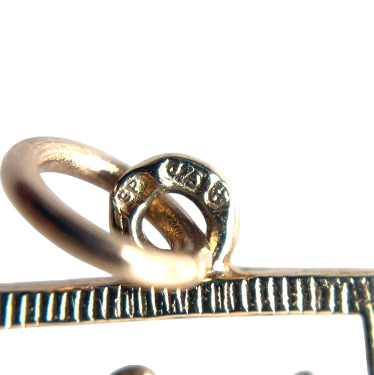 9ct Yellow Gold Square St Christopher Pendant
