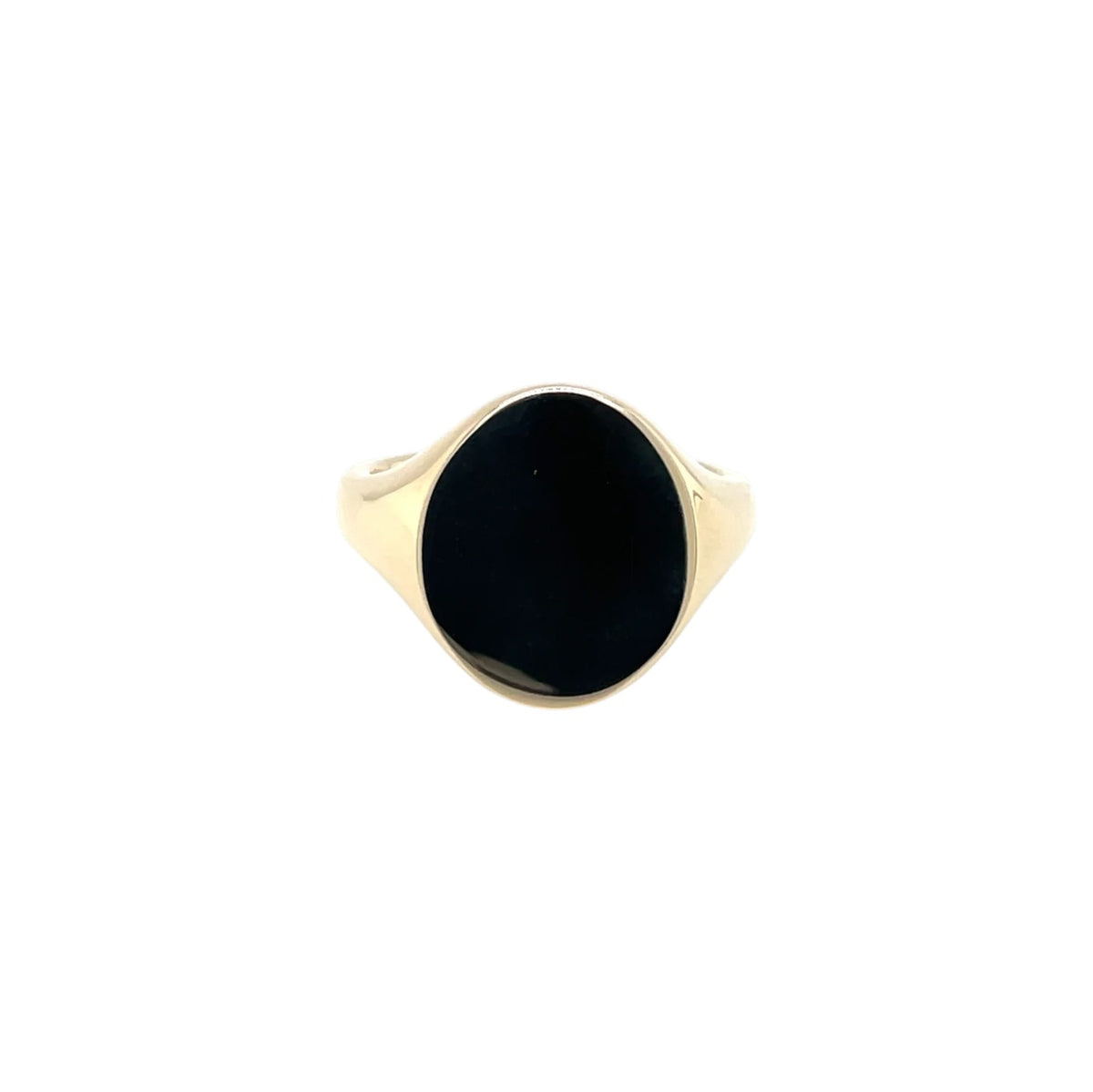 9ct Yellow Gold Oxford Oval Signet Ring (15.5x13mm)