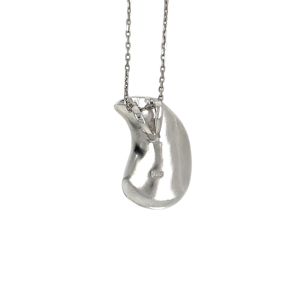 Silver Organic Leaf Penant & Chain (16-18")
