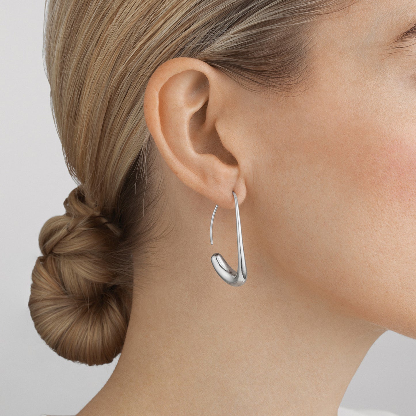 Silver Offspring Earhoop