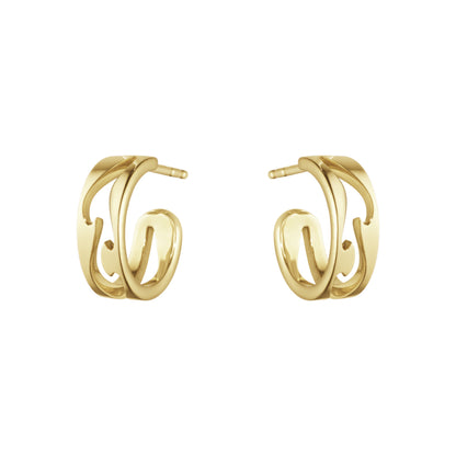 Yellow Gold Fusion Open Earhoops
