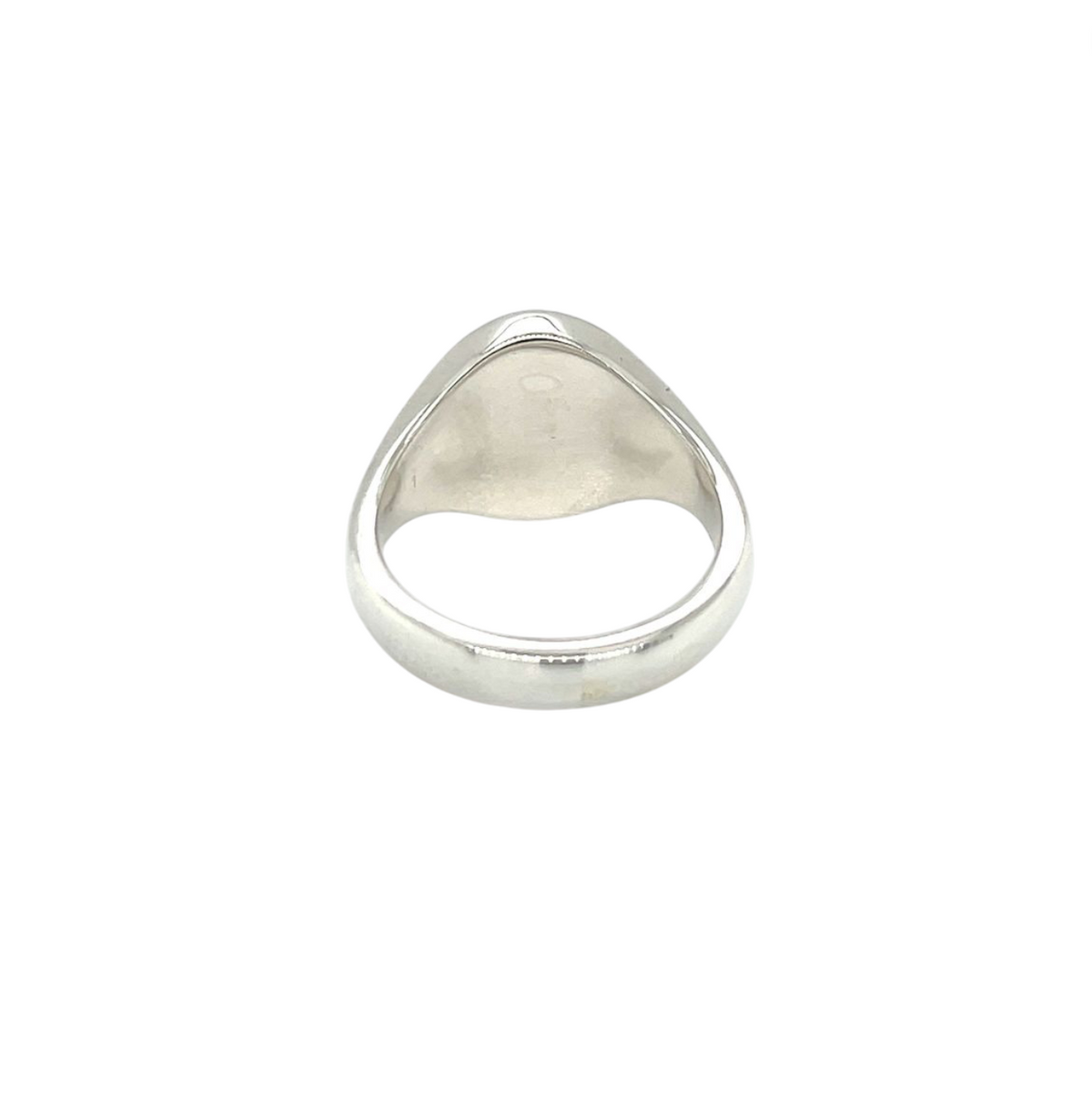 Silver Oxford Oval Signet Ring (13x11mm)