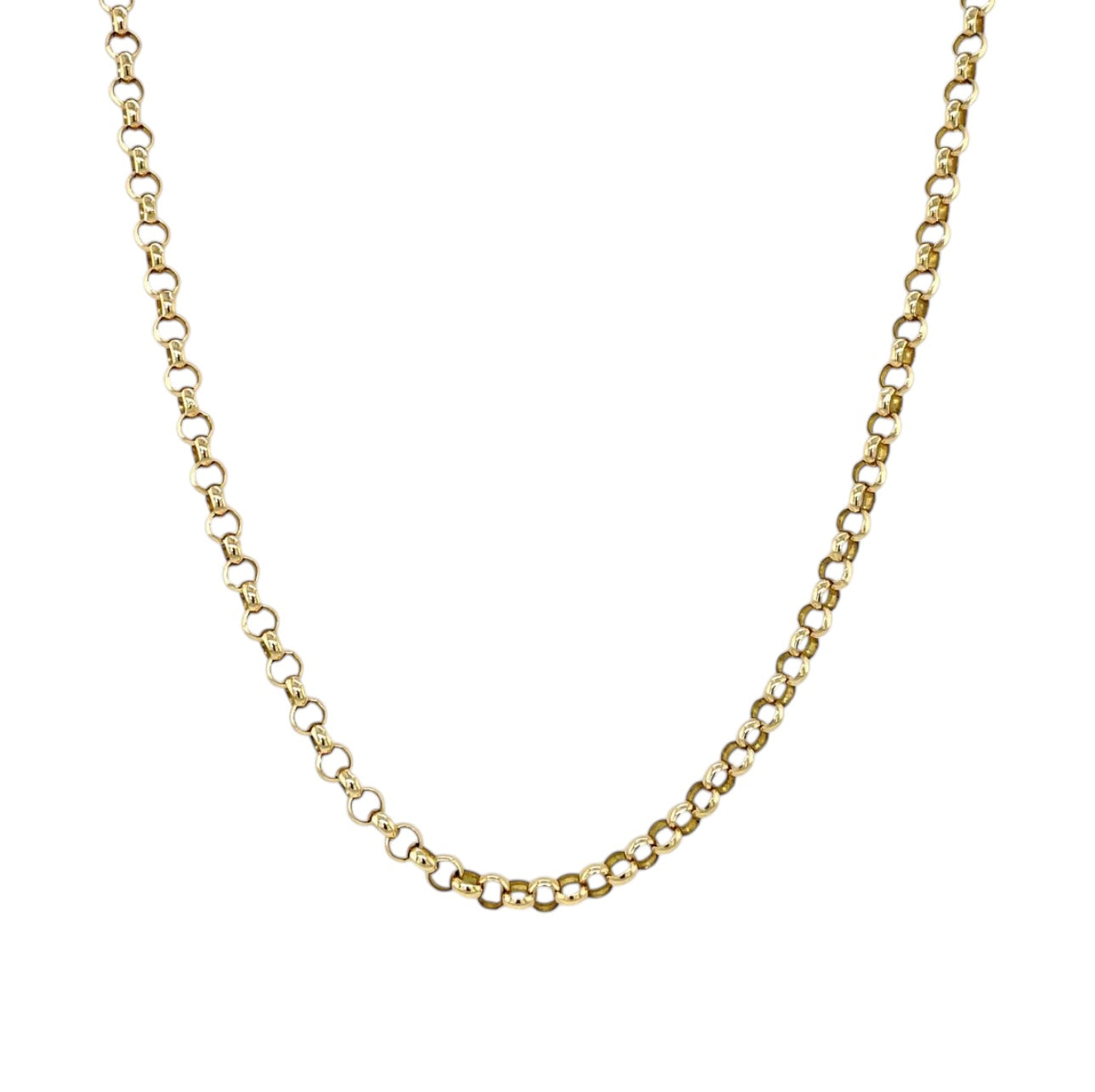 9ct Yellow Gold Round Belcher Chain (20")