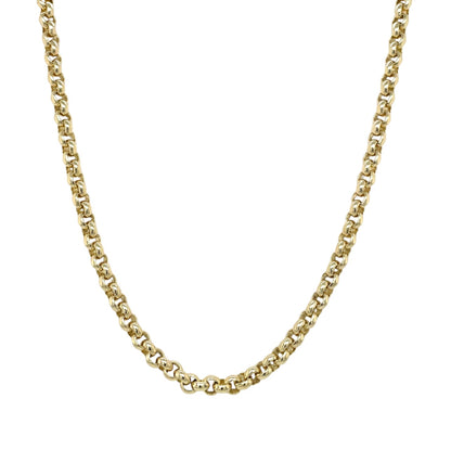 9ct Yellow Gold Round Belcher Chain (18")