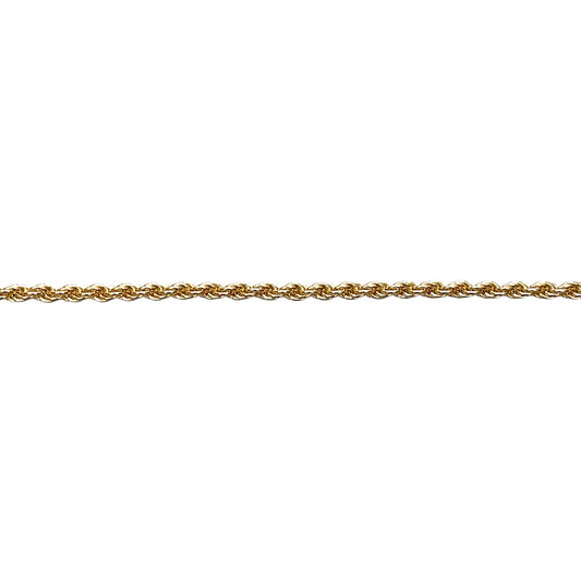 9ct Yellow Gold Solid Rope Chain (20")